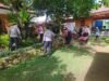 Gotong Royong di Vihara Giri Ratana Surya Lenong, Polsek Sekotong Sampaikan Pesan Kamtibmas