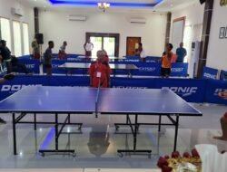 Memperingati Hari Bhayangkara ke 76, Kapolres Lobar Buka Open Turnamen Tenis Meja Kapolres Lobar Cup 2022