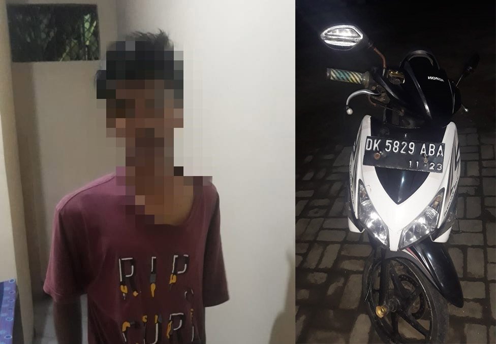 Pelaku Pencurian Sepeda Motor di Lombok Tengah Tertangkap Tangan