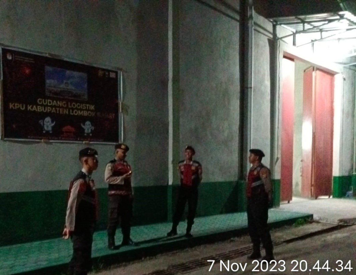 Polres Lombok Barat Amankan Gudang Logistik Pemilu 2024