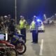 Satgas Kamseltibcarlantas Polres Lombok Barat Patroli Malam di Kantor KPU dan Jalan Bypass BIL