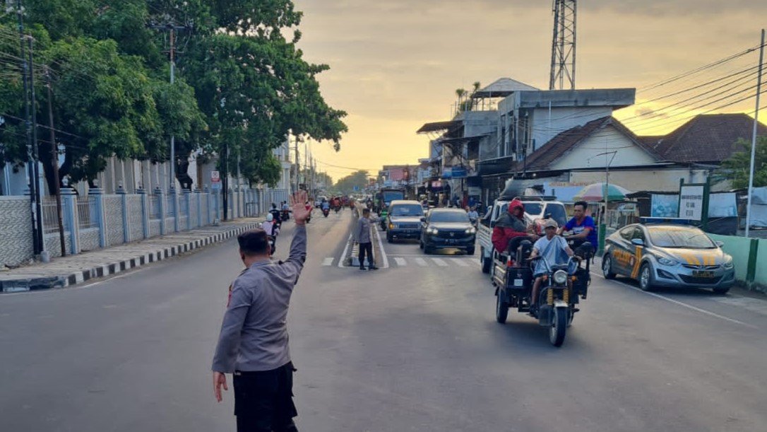 Polsek Kediri Gelar Patroli Sore Hari untuk Ciptakan Kamseltibcar