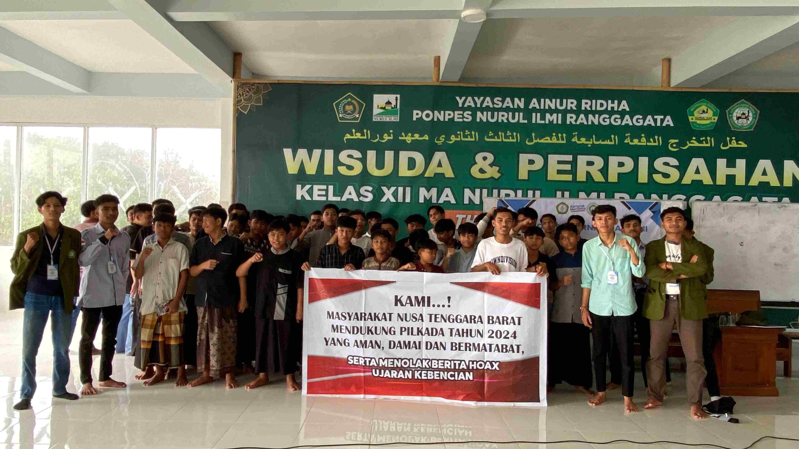 Mahasiswa UNIZAR Mataram Deklarasi Pilkada Damai