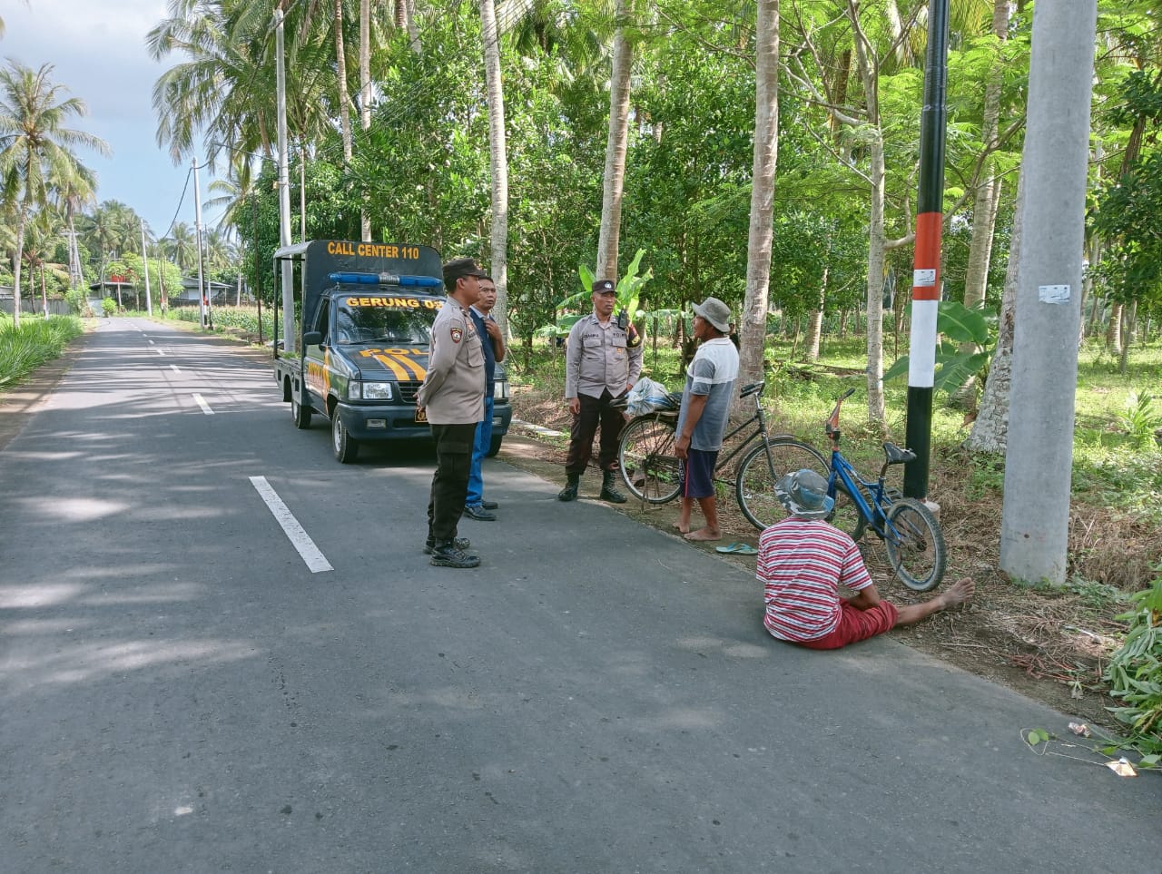 Patroli Intensif, Polsek Gerung Pastikan Keamanan Jelang Pilkada