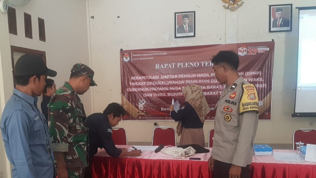 Rapat Pleno DPHP Desa Bengkaung Berjalan Aman, Polri Jaga Ketat