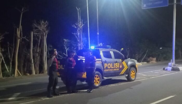 Keamanan Malam di Lombok Barat: Patroli Blue Light Jaga Bypass BIL II