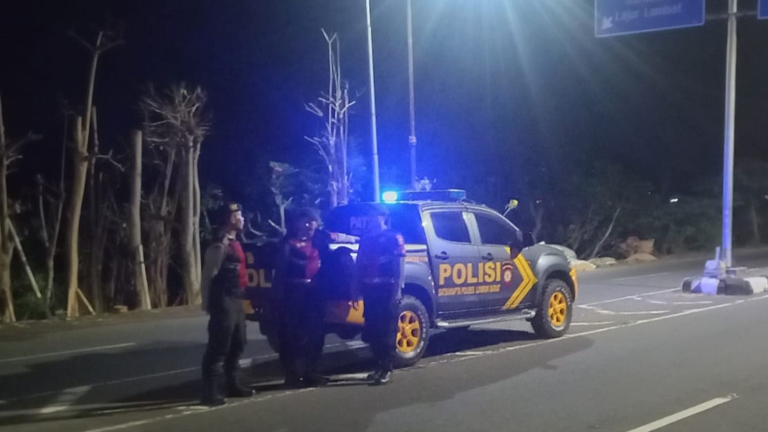 Kegiatan Patroli Malam Polres Lombok Barat, Menjaga Keamanan di Jalur Bypass