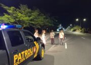 Polsek Gerung Intensif Patroli Bypass Bil 1 & Bil 2 untuk Cegah Kejahatan