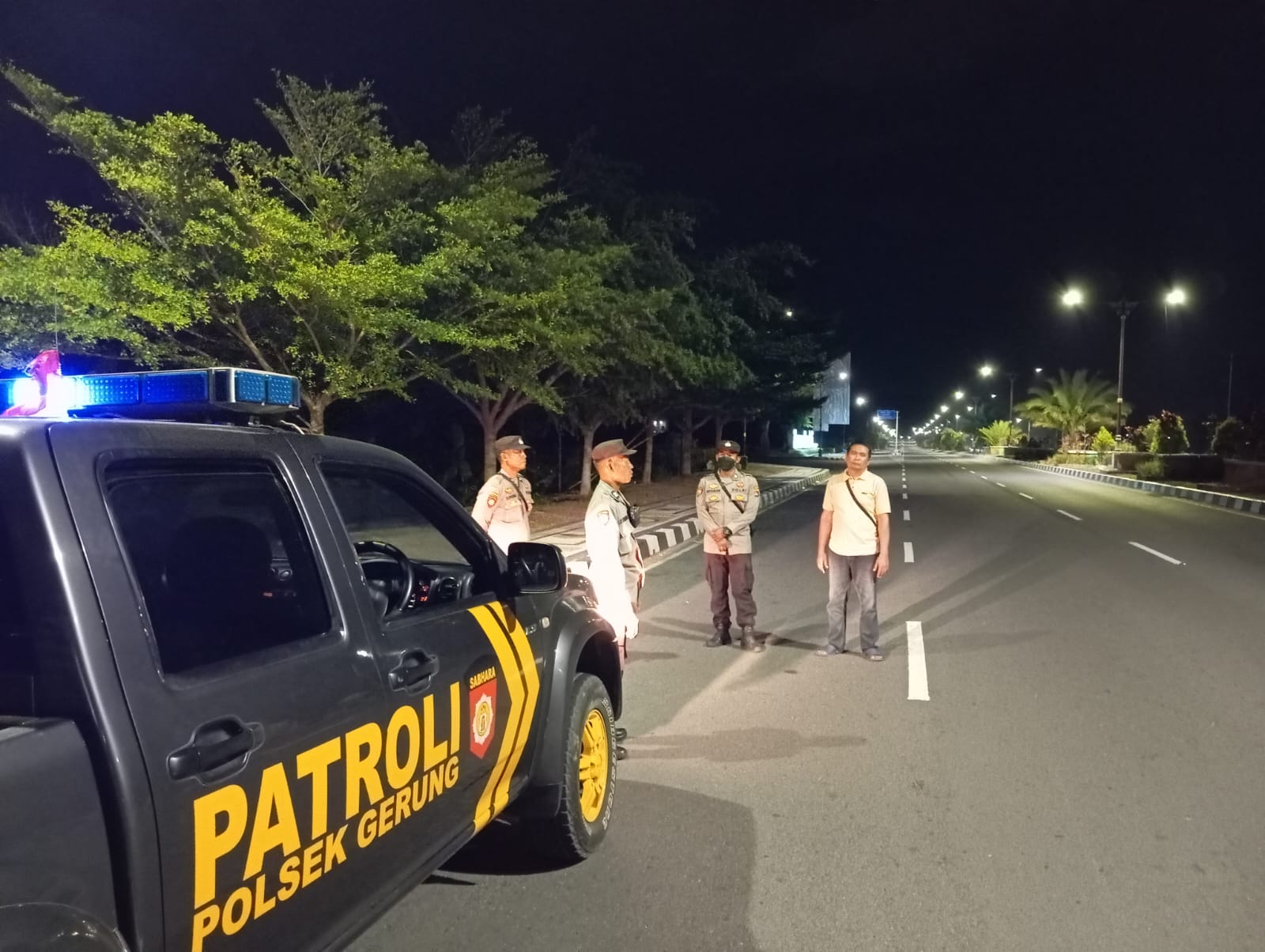 Polsek Gerung Antisipasi 3C dan Balap Liar di Jalur Bypass