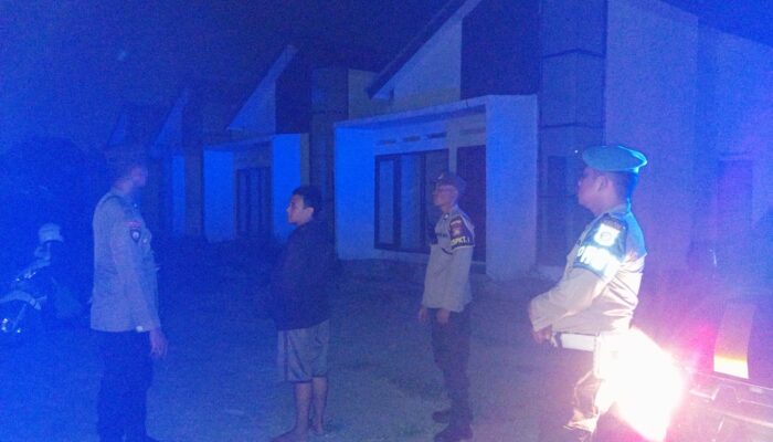 Patroli Malam Polsek Gerung, Antisipasi Kejahatan 3C dan Gangguan Kamtibmas