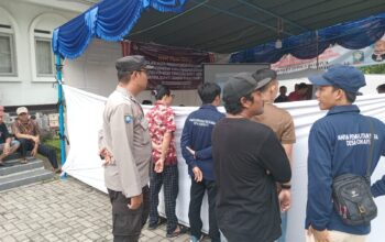 Cooling System Pilkada, Polres Lombok Barat Sosialisasikan Pentingnya Kamtibmas di Gerung