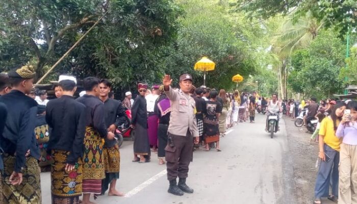 Pengamanan Adat Nyongkolan di Lombok Barat Berjalan Lancar dan Tertib