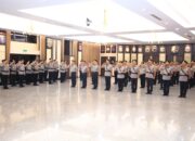 Polri Gelar Upacara Korps Raport Kenaikan Pangkat Pejabat Tinggi