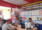 Polisi Patroli Siang di Bawaslu dan KPU Lombok Barat Jelang Pilkada 2024