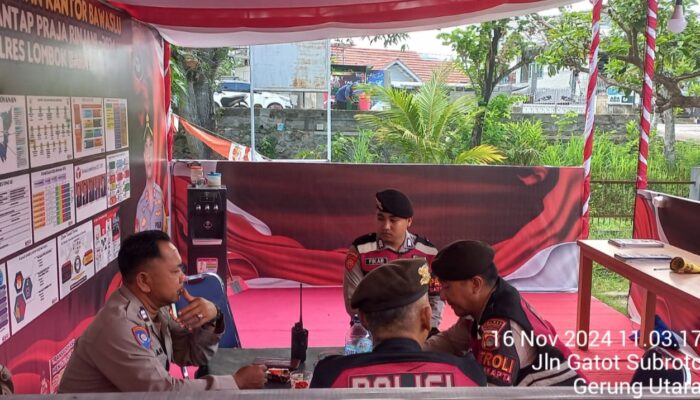 Operasi Mantap Praja: Polres Lombok Barat Jamin Keamanan Pemilukada 2024