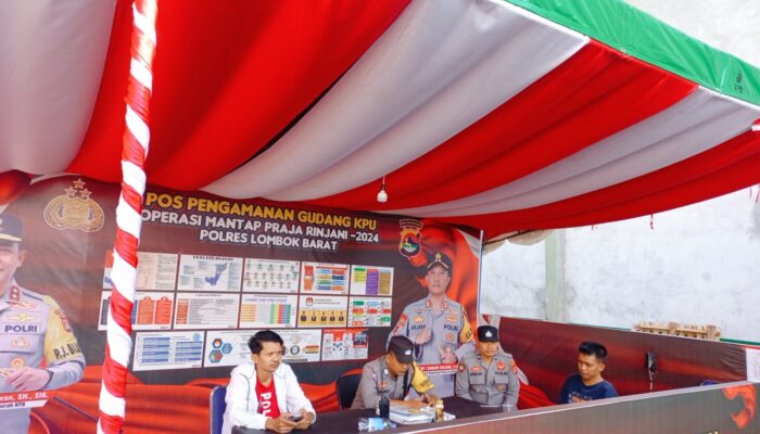 Situasi Terbaru Pengamanan Gudang Logistik KPU Lombok Barat Menjelang Pilkada