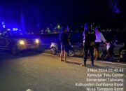 Sat Samapta Polres Sumbawa Barat Laksananan Patroli Kota, Antisipasi Kerawanan Malam Minggu