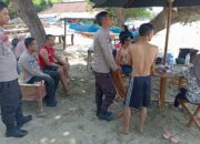 Pastikan Tempat Wisata Aman, Polsek Taliwang Gelar Patroli Pantai