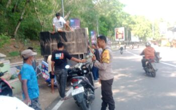 Bhabinkamtibmas Kelurahan Monggonao Gelar Patroli dan Cooling System untuk Jaga Kondusifitas Kamtibmas