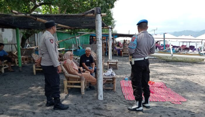 Pantai Cemara Aman Terkendali: Patroli Polisi Pasca Pilkada