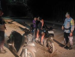 Jaga Kamtibmas, Polsek Sumbawa Gelar Patroli Malam Skala Besar