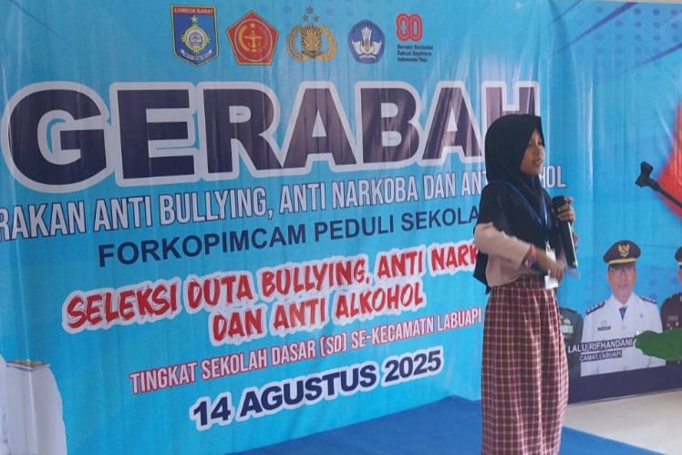 Forkopimcam Labuapi Lahirkan Duta Anti Bullying dan Narkoba dari Sekolah Dasar
