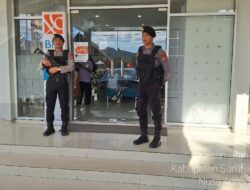 Sat Samapta Polres Sumbawa Barat Laksanakan PAM Obvit Rutin di KCP Bank BNI Taliwang