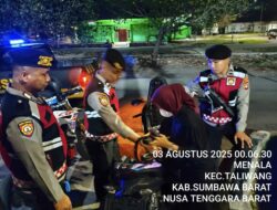 Sat Samapta Polres Sumbawa Barat Laksanakan Patroli KRYD di Wilayah Taliwang, Cegah Gangguan Kamtibmas