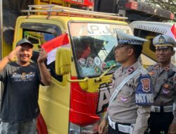 Polantas Menyapa di Gerung: Edukasi & Patriotisme di Jalan Raya