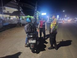 Polsek Seteluk Gelar Razia Malam, Cegah Curanmor hingga Peredaran Narkoba