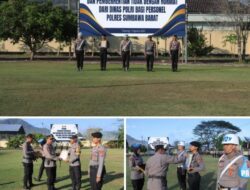 Polres Sumbawa Barat Gelar Upacara PTDH dan Penghargaan Personel Berprestasi