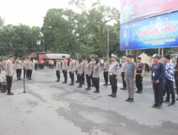 Polres Lombok Tengah Laksanakan Apel Cipta Kondisi Pra-MotoGP 2025.