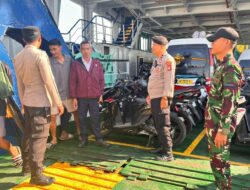 ‎Personel Kawasan Pelabuhan Laut Tano bersama tni bersinergi laksanakan pemantauan Situasi di Pelabuhan Laut Tano