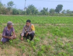 Bhabinkamtibmas Desa Kuranji Ajak Warga Manfaatkan Lahan Kosong untuk Ketahanan Pangan