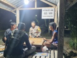 Bhabinkamtibmas Desa Banjar Laksanakan Sambang Pos Ronda, Jalin Kedekatan dengan Warga