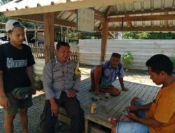 Bhabinkamtibmas Laksanakan Sambang Desa, Sampaikan Himbauan Kamtibmas