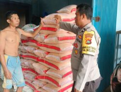 Polsek Gerung Pastikan Stok Jagung 30 Ton di Gudang Desa Beleka Aman