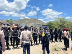 Polres Bima Kota Amankan Eksekusi Pengosongan Lahan di Desa Parangina Kecamatan Sape