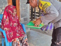 Bhabinkamtibmas Desa Tolokalo Salurkan Bantuan Sosial untuk Warga Binaan