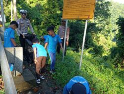 Satuan Lalu Lintas Polres Lombok Utara Adakan Kegiatan Sosialisasi dan Pembersihan Sampah di Pusuk Pass
