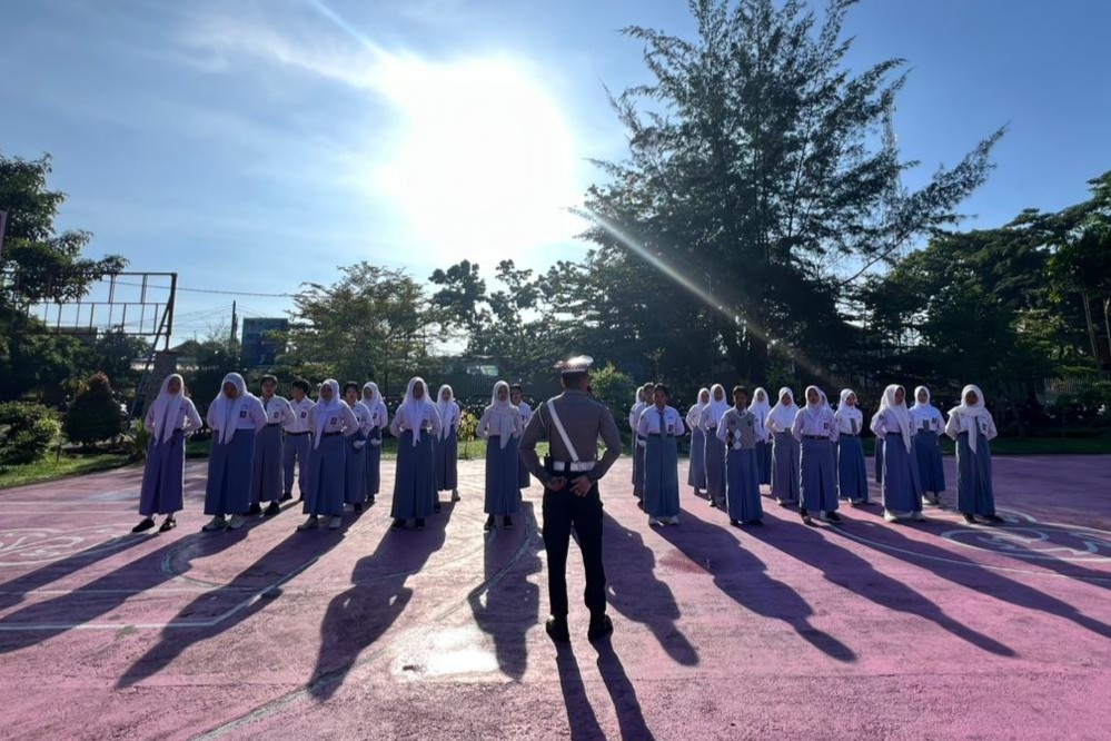 Disiplin Sejak Dini, Satlantas Lombok Barat Bentuk Pelajar Pelopor Keselamatan Jalan