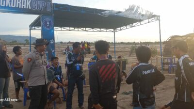 POLSEK POTO TANO LAKSANAKAN PENGAMANAN TURNAMEN SEPAK BOLA MINI “TENGKORAK CUP II” TAHUN 2025