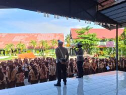 Satlantas Polres Bima Kota Laksanakan Sosialisasi Operasi Zebra Rinjani 2025 kepada Pelajar SMKN 1 Kota Bima