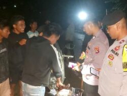 Polsek Wawo Gelar Patroli Blue Light dalam Rangka Cooling System Kamtibmas