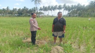 Bhabinkamtibmas Gerung Ajak Warga Manfaatkan Lahan Kosong