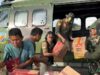 Ibu Bhayangkari Pandu Helikopter Bantuan ke Desa Terisolasi di Tapanuli Tengah