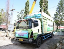 Peti Pendingin Jenazah Bantuan Polda Riau Tiba di RSUD Lubuk Basung Agam