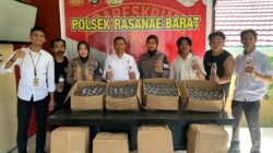 Team Opsnal Polsek Rasana’e Barat Amankan Ratusan Botol Miras Jelang Perayaan Natal 2025 dan Tahun Baru 2026