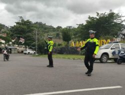 Cegah Kemacetan dan Kecelakaan Satlantas Polres Bima Intensifikan Patroli Rawan Sore di Titik Rawan