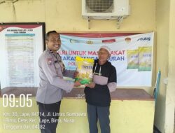 Polsek Lape Kembali Gelar Gerakan Pangan Murah, 425 Sak Beras SPHP Ludes Terjual